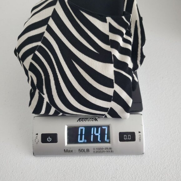 Affinity For Knits Womens Asymmetrical Zebra Print Tunic Top Size XL Travel - Picture 6 of 7